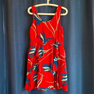 Sariah floral ruffle dress 100% silk